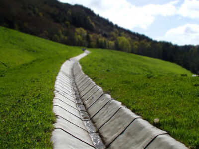 Betongduk brukt i grøfter
